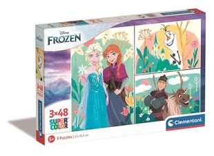 Clementoni palapeli 3x48 Supercolor Disney Fozen 25284 hinta ja tiedot | Palapelit | hobbyhall.fi