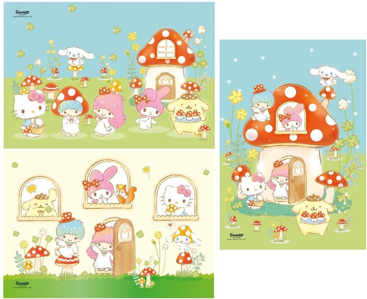 Clementoni palapeli 3x48 SuperColor Hello Kitty 25246 hinta ja tiedot | Palapelit | hobbyhall.fi