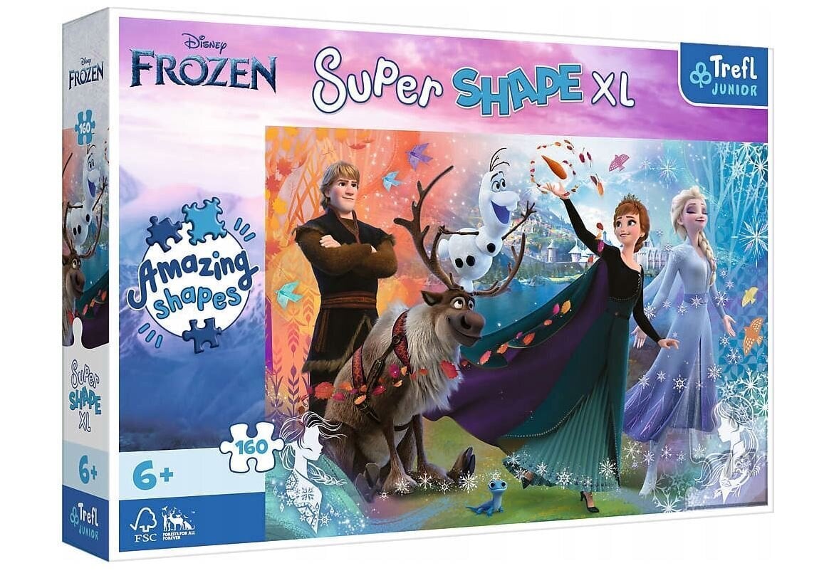 Trefl palapeli 160 XL Löydä maailma Frozen 50022 hinta ja tiedot | Palapelit | hobbyhall.fi