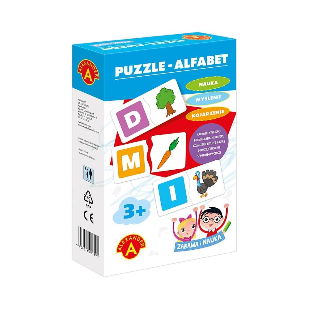 Alexander Puzzle Aakkoset (Puolan kieli) hinta ja tiedot | Palapelit | hobbyhall.fi