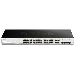 D-Link DGS-1210-24/E Black Ethernet LAN 10/100/1000 24 x RJ45 hinta ja tiedot | Verkkokytkimet | hobbyhall.fi