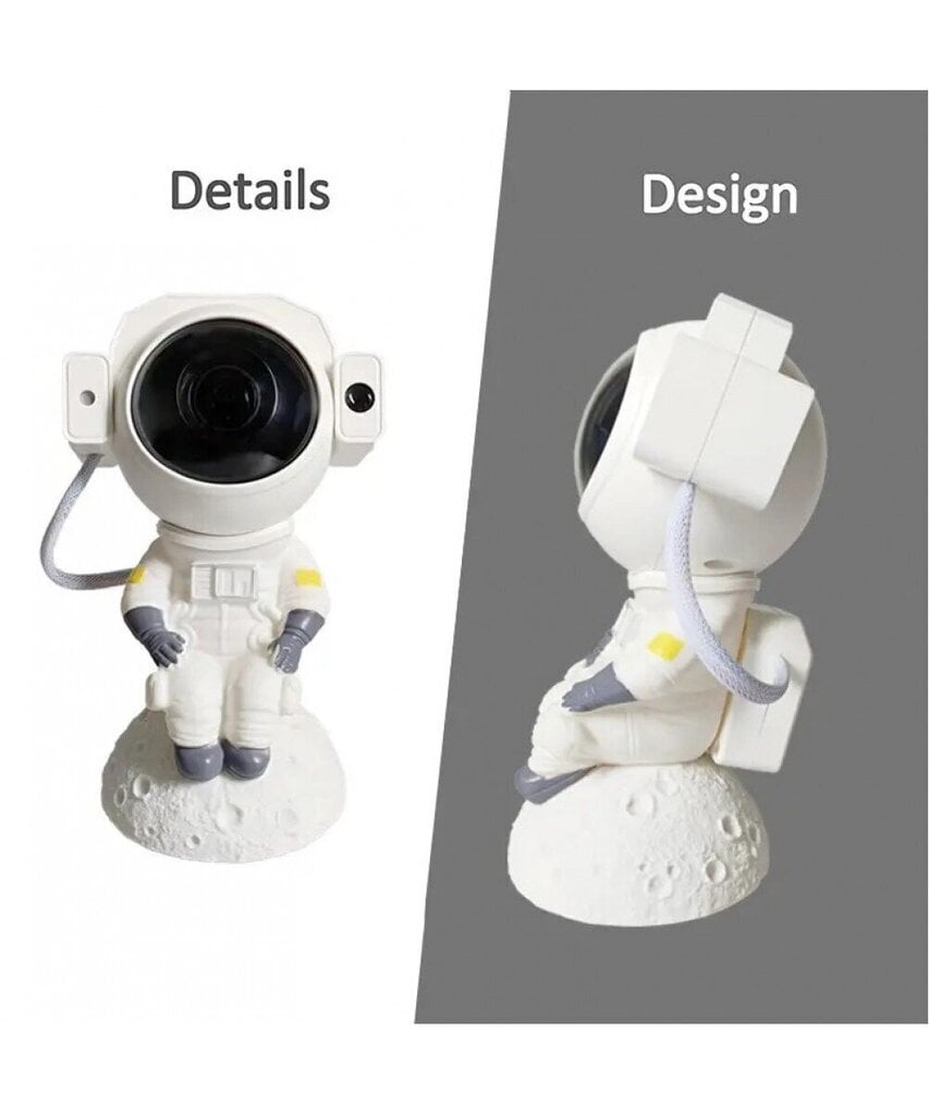 Galaxy ja tähtiprojektori Astronaut Bluetooth-kaiuttimella hinta ja tiedot | Juhlakoristeet | hobbyhall.fi