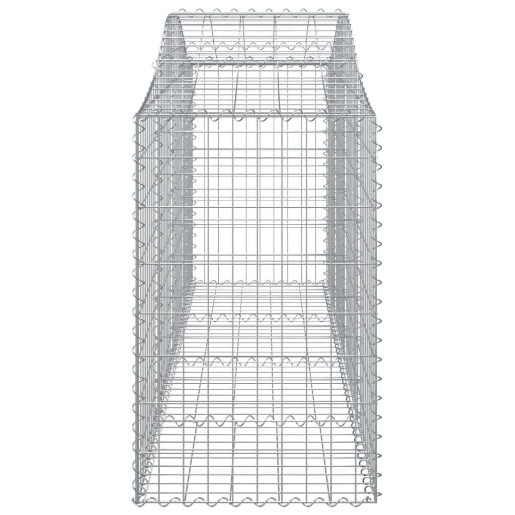 vidaXL Kaarevat kivikorit 11 kpl 200x50x80/100 cm galvanoitu rauta hinta ja tiedot | Aidat ja tarvikkeet | hobbyhall.fi