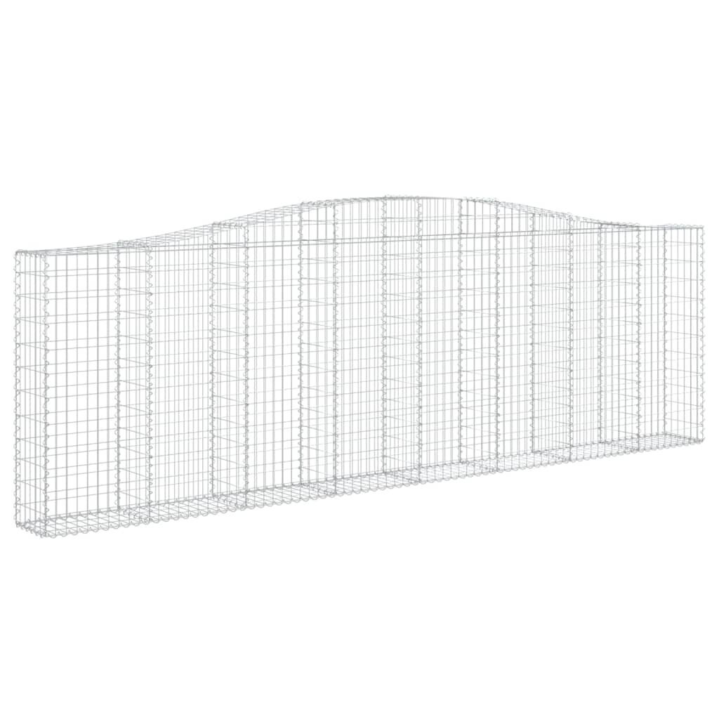 vidaXL Kaarevat kivikorit 3 kpl 400x30x120/140 cm galvanoitu rauta hinta ja tiedot | Kukkalaatikot | hobbyhall.fi