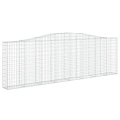 vidaXL Kaarevat kivikorit 7 kpl 400x30x120/140 cm galvanoitu rauta hinta ja tiedot | Kukkalaatikot | hobbyhall.fi