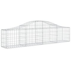 vidaXL Kaarevat kivikorit 11 kpl 200x30x40/60 cm galvanoitu rauta hinta ja tiedot | Aidat ja tarvikkeet | hobbyhall.fi