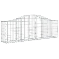 vidaXL Kaarevat kivikorit 7 kpl 200x30x60/80 cm galvanoitu rauta hinta ja tiedot | Aidat ja tarvikkeet | hobbyhall.fi