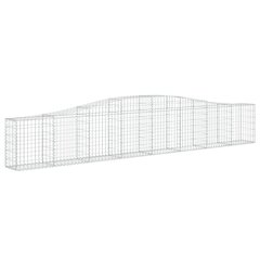 vidaXL Kaarevat kivikorit 3 kpl 400x30x60/80 cm galvanoitu rauta hinta ja tiedot | Aidat ja tarvikkeet | hobbyhall.fi