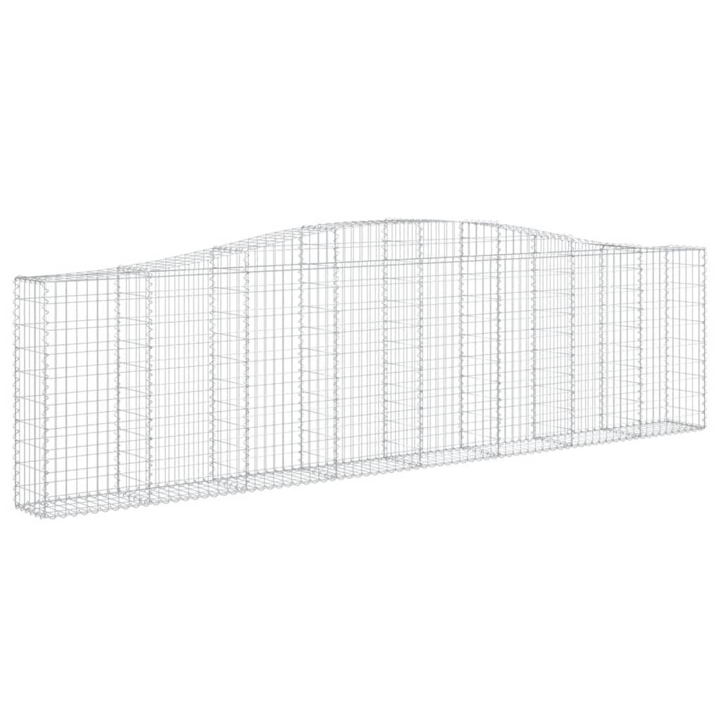 vidaXL Kaarevat kivikorit 7 kpl 400x30x100/120 cm galvanoitu rauta hinta ja tiedot | Aidat ja tarvikkeet | hobbyhall.fi