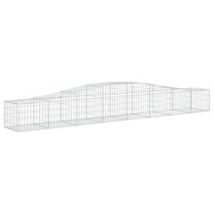 vidaXL Kaarevat kivikorit 8 kpl 400x50x40/60 cm galvanoitu rauta hinta ja tiedot | Aidat ja tarvikkeet | hobbyhall.fi