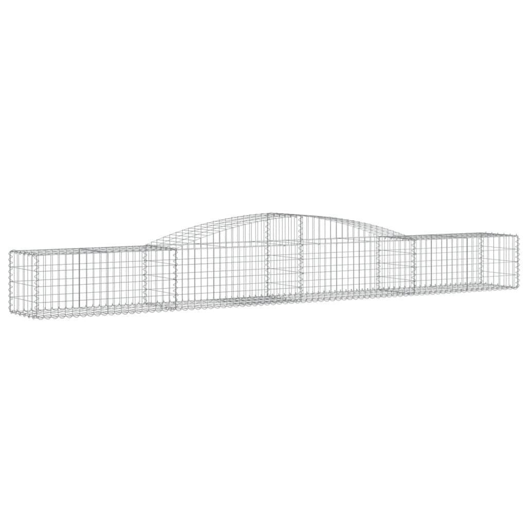 vidaXL Kaarevat kivikorit 6 kpl 400x50x40/60 cm galvanoitu rauta hinta ja tiedot | Aidat ja tarvikkeet | hobbyhall.fi