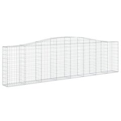 vidaXL Kaarevat kivikorit 5 kpl 400x30x100/120 cm galvanoitu rauta hinta ja tiedot | Aidat ja tarvikkeet | hobbyhall.fi