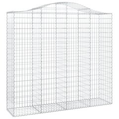 vidaXL Kaarevat kivikorit 9 kpl 200x50x180/200 cm galvanoitu rauta hinta ja tiedot | Aidat ja tarvikkeet | hobbyhall.fi