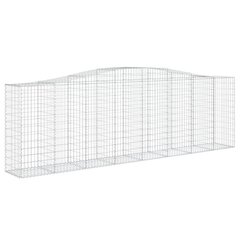 vidaXL Kaarevat kivikorit 10 kpl 400x50x120/140 cm galvanoitu rauta hinta ja tiedot | Aidat ja tarvikkeet | hobbyhall.fi