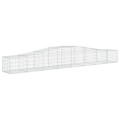 vidaXL Kaarevat kivikorit 6 kpl 400x50x40/60 cm galvanoitu rauta hinta ja tiedot | Aidat ja tarvikkeet | hobbyhall.fi