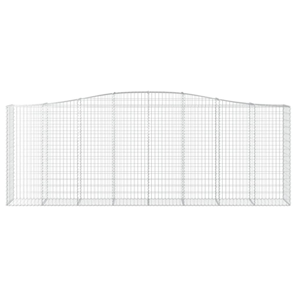 vidaXL Kaarevat kivikorit 5 kpl 400x50x140/160 cm galvanoitu rauta hinta ja tiedot | Aidat ja tarvikkeet | hobbyhall.fi