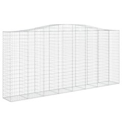 vidaXL Kaarevat kivikorit 5 kpl 400x50x180/200 cm galvanoitu rauta hinta ja tiedot | Aidat ja tarvikkeet | hobbyhall.fi