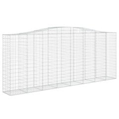 vidaXL Kaarevat kivikorit 6 kpl 400x50x160/180 cm galvanoitu rauta hinta ja tiedot | Aidat ja tarvikkeet | hobbyhall.fi