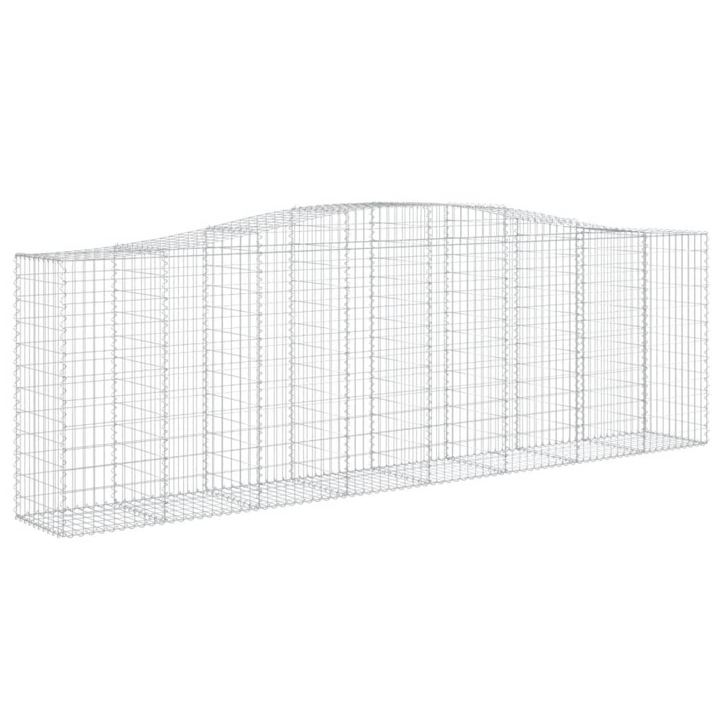 vidaXL Kaarevat kivikorit 20 kpl 400x50x120/140 cm galvanoitu rauta hinta ja tiedot | Aidat ja tarvikkeet | hobbyhall.fi