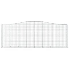 vidaXL Kaarevat kivikorit 10 kpl 400x50x140/160 cm galvanoitu rauta hinta ja tiedot | Aidat ja tarvikkeet | hobbyhall.fi