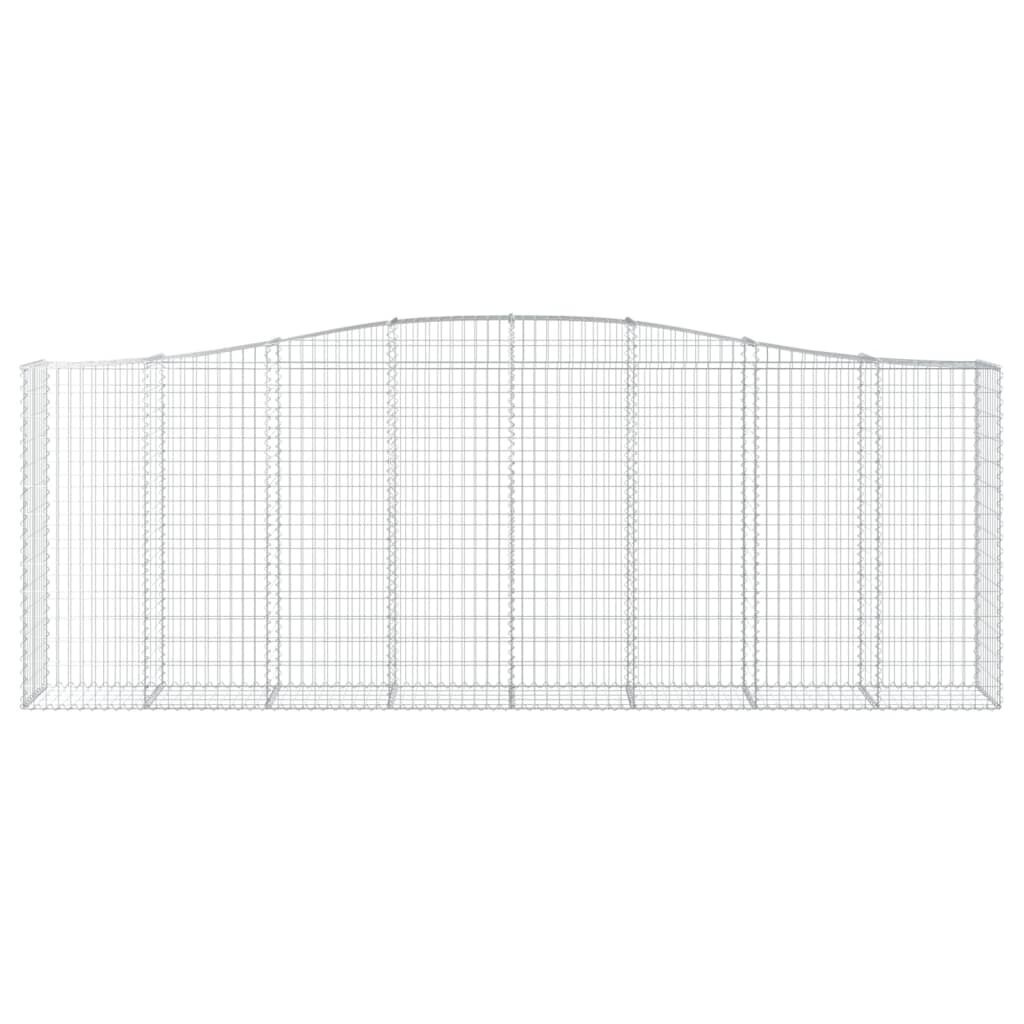 vidaXL Kaarevat kivikorit 10 kpl 400x50x140/160 cm galvanoitu rauta hinta ja tiedot | Aidat ja tarvikkeet | hobbyhall.fi