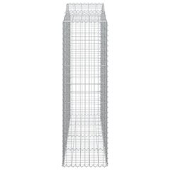 vidaXL Kaarevat kivikorit 12 kpl 200x50x160/180 cm galvanoitu rauta hinta ja tiedot | Aidat ja tarvikkeet | hobbyhall.fi