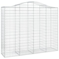 vidaXL Kaarevat kivikorit 12 kpl 200x50x160/180 cm galvanoitu rauta hinta ja tiedot | Aidat ja tarvikkeet | hobbyhall.fi