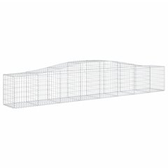 vidaXL Kaarevat kivikorit 25 kpl 400x50x60/80 cm galvanoitu rauta hinta ja tiedot | Aidat ja tarvikkeet | hobbyhall.fi