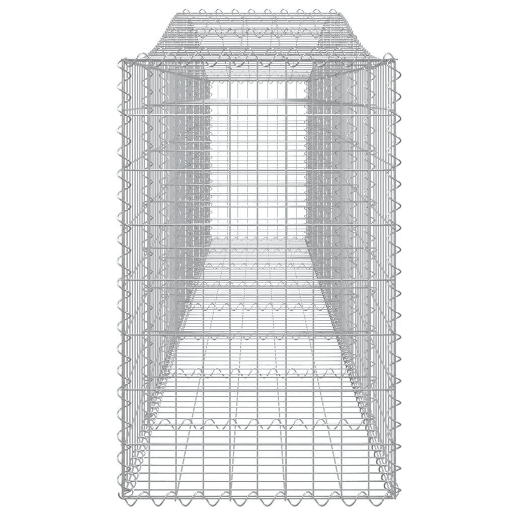 vidaXL Kaarevat kivikorit 10 kpl 400x50x80/100 cm galvanoitu rauta hinta ja tiedot | Aidat ja tarvikkeet | hobbyhall.fi