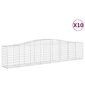 vidaXL Kaarevat kivikorit 10 kpl 400x50x80/100 cm galvanoitu rauta hinta ja tiedot | Aidat ja tarvikkeet | hobbyhall.fi