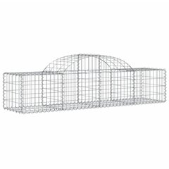 vidaXL Kaarevat kivikorit 3 kpl 200x50x40/60 cm galvanoitu rauta hinta ja tiedot | Aidat ja tarvikkeet | hobbyhall.fi