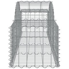 vidaXL Kaarevat kivikorit 11 kpl 200x50x40/60 cm galvanoitu rauta hinta ja tiedot | Aidat ja tarvikkeet | hobbyhall.fi