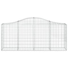 vidaXL Kaarevat kivikorit 6 kpl 200x30x80/100 cm galvanoitu rauta hinta ja tiedot | Aidat ja tarvikkeet | hobbyhall.fi