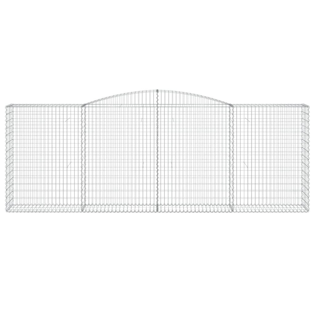 vidaXL Kaarevat kivikorit 3 kpl 400x50x140/160 cm galvanoitu rauta hinta ja tiedot | Aidat ja tarvikkeet | hobbyhall.fi