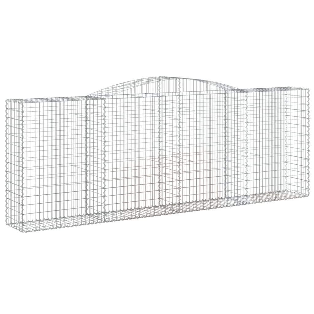 vidaXL Kaarevat kivikorit 3 kpl 400x50x140/160 cm galvanoitu rauta hinta ja tiedot | Aidat ja tarvikkeet | hobbyhall.fi