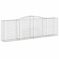 vidaXL Kaarevat kivikorit 6 kpl 400x50x120/140 cm galvanoitu rauta hinta ja tiedot | Aidat ja tarvikkeet | hobbyhall.fi