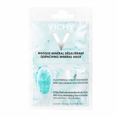 Kosteuttava kasvonaamio Vichy Quenching Mineral 2 x 6 ml hinta ja tiedot | Kasvonaamiot ja silmänalusaamiot | hobbyhall.fi