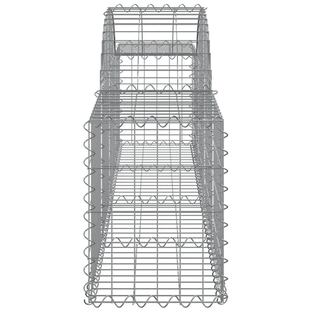 vidaXL Kaarevat kivikorit 5 kpl 200x30x40/60 cm galvanoitu rauta hinta ja tiedot | Aidat ja tarvikkeet | hobbyhall.fi