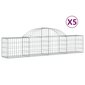 vidaXL Kaarevat kivikorit 5 kpl 200x30x40/60 cm galvanoitu rauta hinta ja tiedot | Aidat ja tarvikkeet | hobbyhall.fi