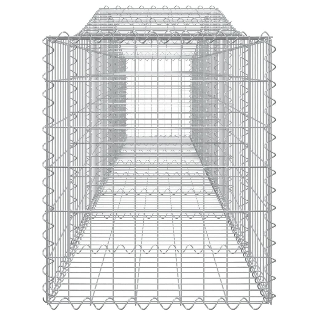 vidaXL Kaarevat kivikorit 9 kpl 400x50x60/80 cm galvanoitu rauta hinta ja tiedot | Aidat ja tarvikkeet | hobbyhall.fi