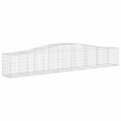 vidaXL Kaarevat kivikorit 9 kpl 400x50x60/80 cm galvanoitu rauta hinta ja tiedot | Aidat ja tarvikkeet | hobbyhall.fi