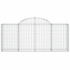 vidaXL Kaarevat kivikorit 7 kpl 200x30x80/100 cm galvanoitu rauta hinta ja tiedot | Aidat ja tarvikkeet | hobbyhall.fi