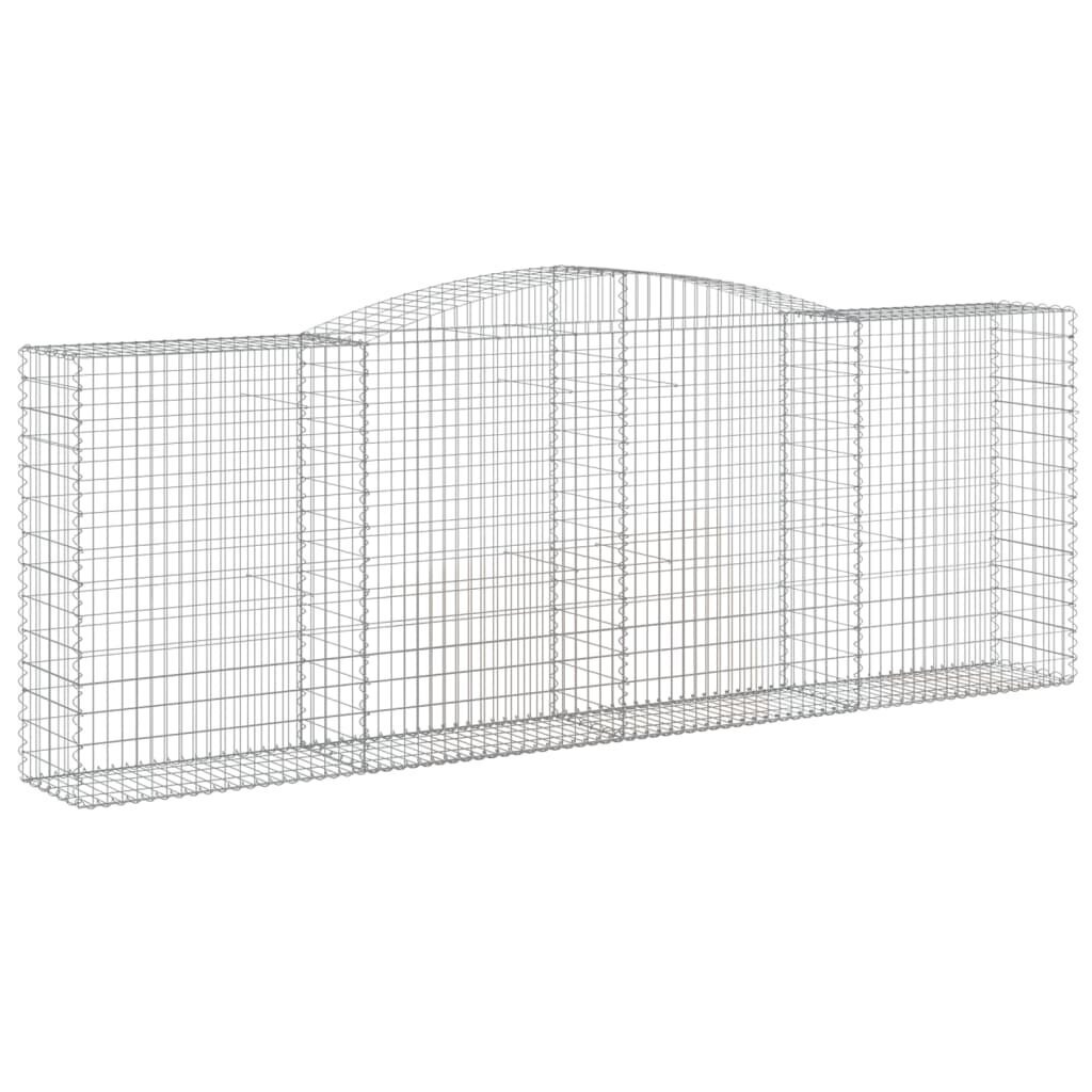 vidaXL Kaarevat kivikorit 15 kpl 400x50x140/160 cm galvanoitu rauta hinta ja tiedot | Aidat ja tarvikkeet | hobbyhall.fi