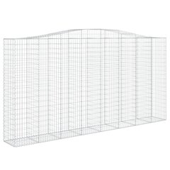 vidaXL Kaarevat kivikorit 7 kpl 400x50x200/220 cm galvanoitu rauta hinta ja tiedot | Aidat ja tarvikkeet | hobbyhall.fi