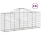 vidaXL Kaarevat kivikorit 13 kpl 200x50x80/100 cm galvanoitu rauta hinta ja tiedot | Aidat ja tarvikkeet | hobbyhall.fi