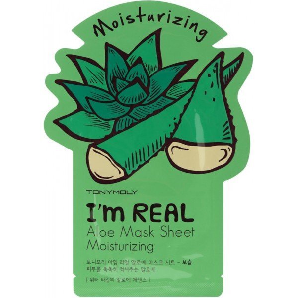 Tony Moly I'm Aloe Mask -arkki, 1 kpl hinta ja tiedot | Kasvonaamiot ja silmänalusaamiot | hobbyhall.fi