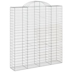 vidaXL Kaarevat kivikorit 3 kpl 200x50x220/240 cm galvanoitu rauta hinta ja tiedot | Aidat ja tarvikkeet | hobbyhall.fi