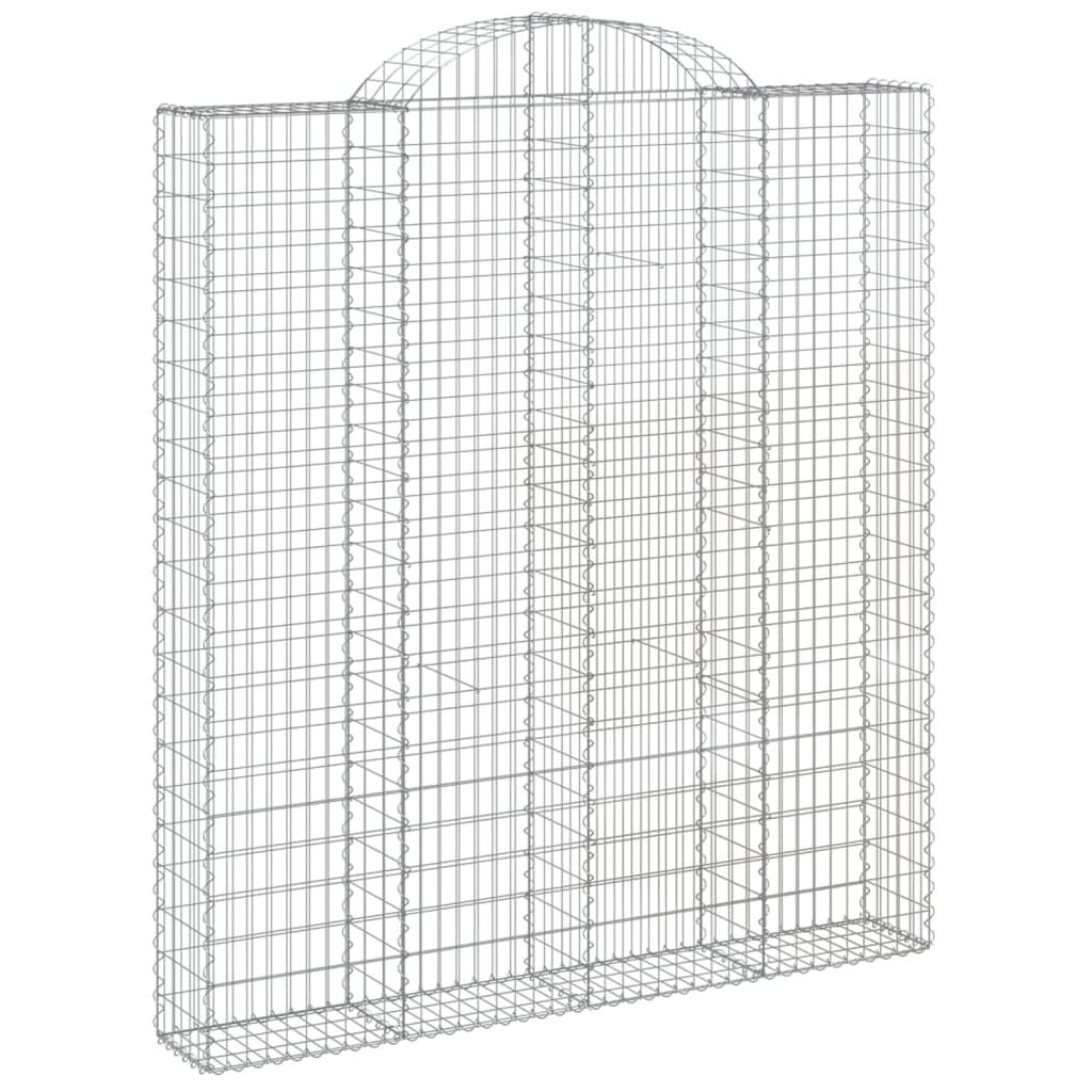 vidaXL Kaarevat kivikorit 3 kpl 200x30x220/240 cm galvanoitu rauta hinta ja tiedot | Kukkaruukut | hobbyhall.fi