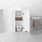 vidaXL Seinäkiinnitettävä kylpyhuoneen kaappi valkoinen 32x20x67 cm hinta ja tiedot | Kylpyhuonekaapit | hobbyhall.fi