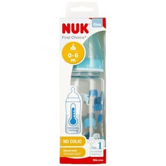 Lasipullo Nuk First Choise+, 0-6 kuukautta, 240 ml hinta ja tiedot | Tuttipullot ja tarvikkeet | hobbyhall.fi